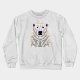 Cute Polar Bear Drawing Crewneck Sweatshirt